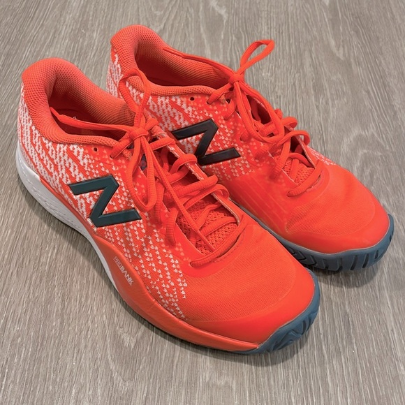 New Balance Probank Women’s Orange Hard Court Tennis Shoes Size 10 - Picture 2 of 7